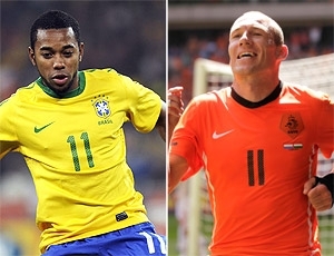 Robinho x Robben: duelo de atacantes habilidosos