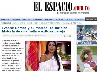 Ivonne Gomez foi assassinada dois meses depois de seu marido. 