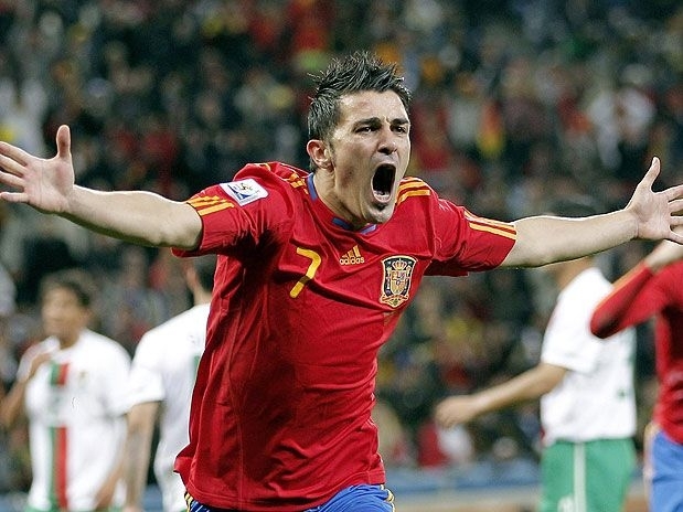 Villa marcou seu quarto gol no Mundial e garantiu a classificao espanhola s quartas