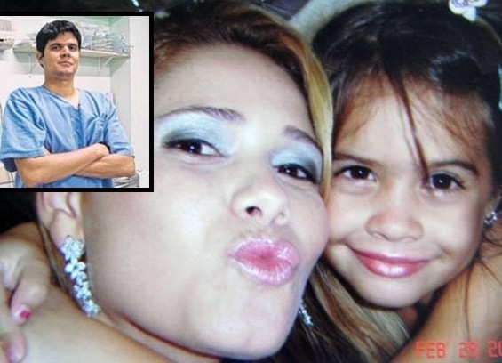O mdico Afrnio (destaque), que, segundo amigos e familiares, s tinha olhos para a filha de 6 anos