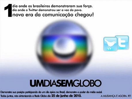 Imagem de divulgao da campanha lanada no Twitter