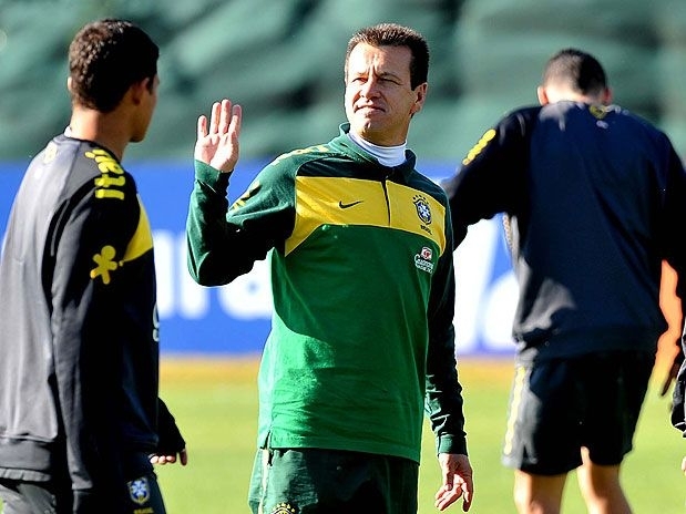 Dunga durante treino do Brasil para Copa do Mundo
