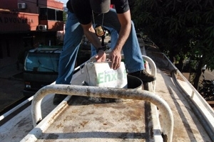 3,8 toneladas de maconha foram apreendidas dentro de caminho usado para transporte de leo vegetal.