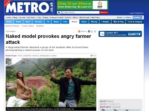 Chins interrompe sesso de fotos em parque.