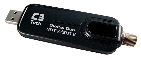 C3 Tech TV-U200, sintonizador de TV digital em alta definio (Full-Seg); preo  de R$ 250