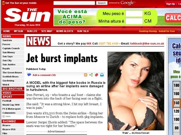 Iren Ferrari quer indenizao para refazer implante