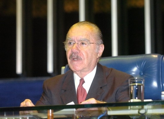 O presidente do Senado, Jos Sarney (PMDB-AP), nesta quarta-feira (9).