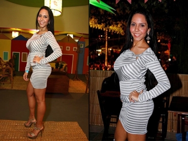 Mulher Melo, mais magra e recuperada do susto