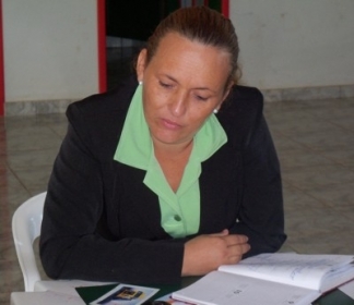 Secretria Municipal de Educao, Marlene Jlia, que ir receber o prmio em Santa Catarina.