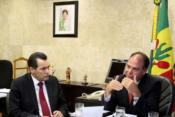 Silval Barbosa e o ministro Fernando Bezerra abrem a Reunio do Condel, nesta tera-feira