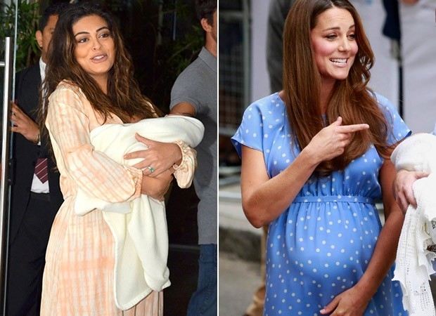 Juliana Paes e Kate Middleton deixam maternidade aps darem  luz esta semana