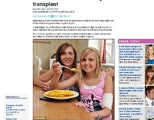 Garota tem primeira refeio aos 14 anos