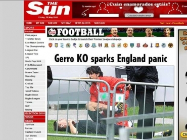 Imprensa inglesa mostra temor com leso na panturrilha direita de Gerrard