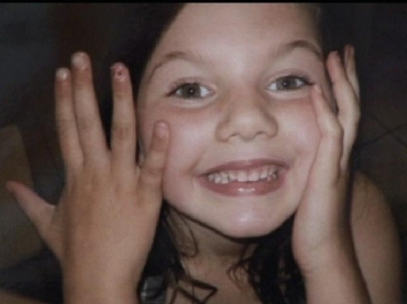 A garota Molly Moore em foto de fam�lia. 