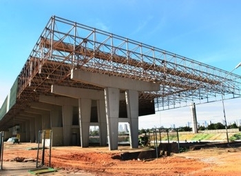 Obras do novo Verdo  est em um bom rtimo