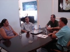 A visita do Prof. Afrnio Ferreira teve o intuito de avaliar todos os cursos oferecidos no Plo de Diamantino 