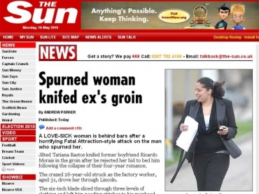 Morais foi presa por agredir ex-namorado na virilha 