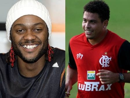 Vagner Love e Ronaldo: alvos certos das torcidas nas oitavas de final