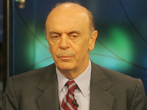 Jos� Serra no jornal do SBT