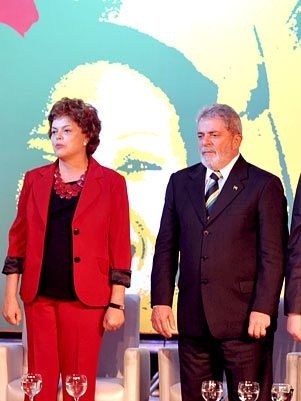 Lula e Dilma participaram do evento do PCdoB