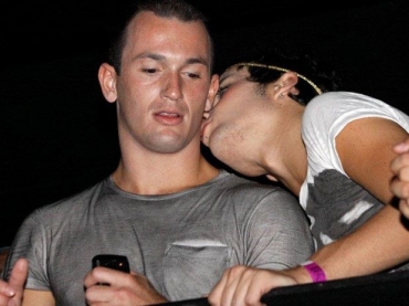 Serginho e Diego Hypolito no show de Preta Gil