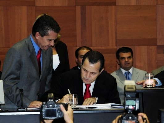 Solenidade de posse de Silval Barbosa como governador do Estado, na Assembleia Legislativa