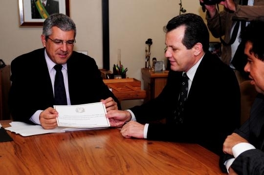 Vice-Governador, Silval Barbosa participa de reunio com o Ministro de Relaes Institucionais Alexandre Padilha.