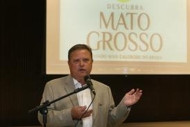 Governador Blairo Maggi no lanamento da Marca do Turismo e Cartilha de Mato Grosso