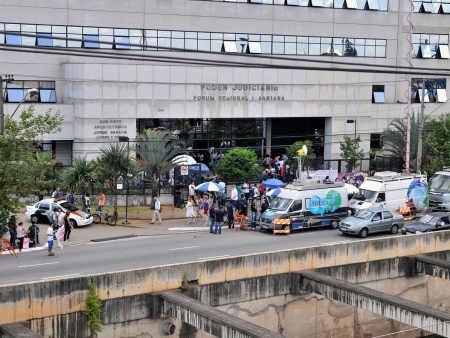 Vista de cima do Frum de Santana, na zona norte de So paulo, nesta quarta-feira