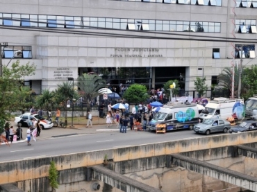 Vista de cima do F�rum de Santana, na zona norte de S�o paulo, nesta quarta-feira