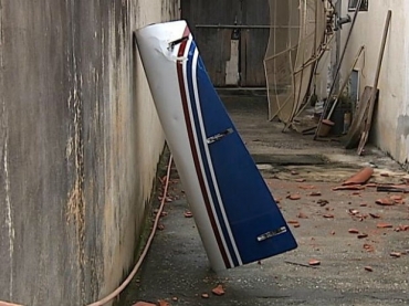 Pea de avio caiu sobre casa da Zona Norte de Sorocaba, em SP