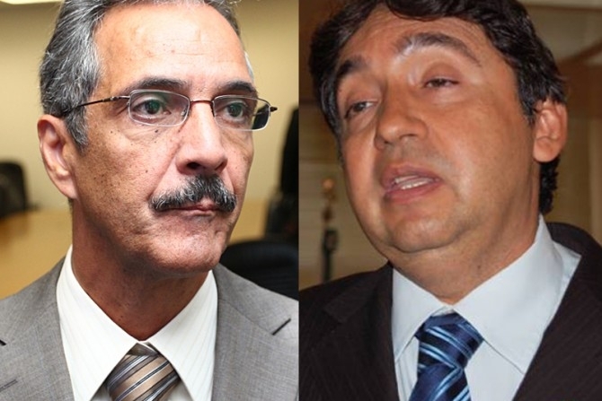 Carlos Alberto (esq.) repudiou forma de investigao da Corregedoria, na gesto do ento corregedor Mrcio Vidal