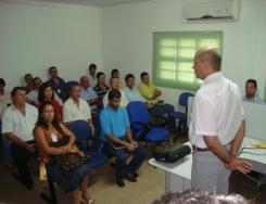 Presidente do Consrcio e prefeito de Arenpolis , Fardi Tenrio