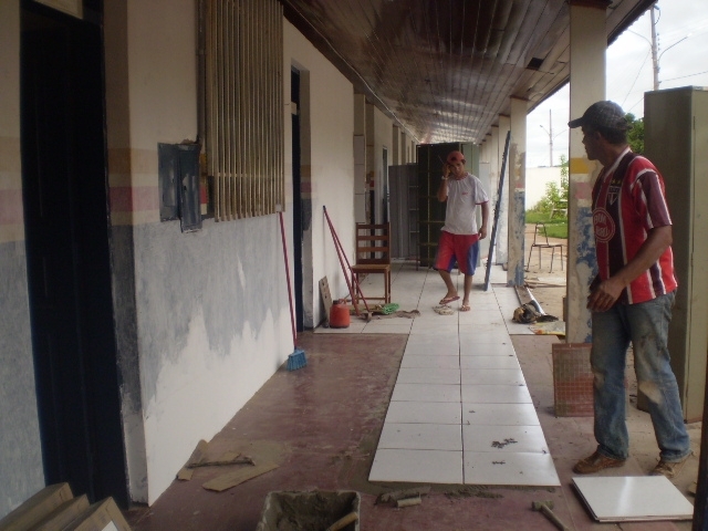 Todas as dependncias das escola esto sendo reformadas para ser entregue a populao no prximo dia 13 de Maro.
