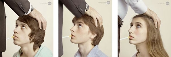 Imagens da campanha que provoca polmica na Frana.