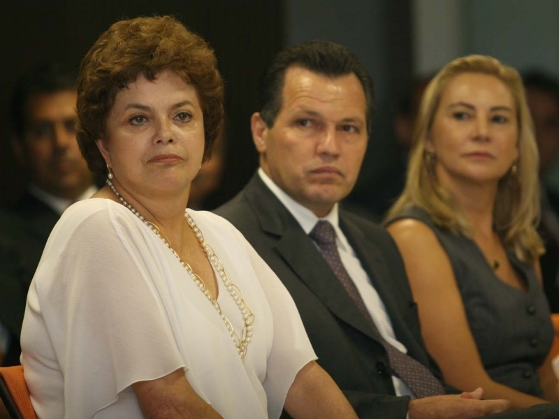 Ministra da Casa Civil, Dilma Roussef e o Vice-governador Silval Barbosa