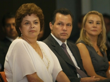 Ministra da Casa Civil, Dilma Roussef e o Vice-governador Silval Barbosa