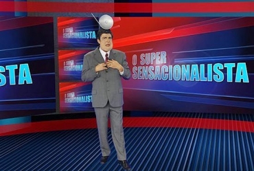 Wellington Muniz caracterizado como Dantena, personagem que ele estreia neste domingo (21) no 