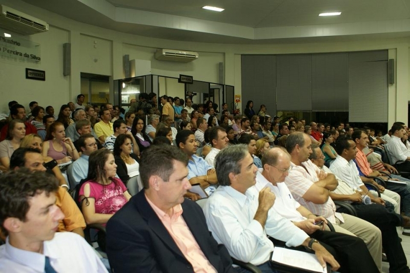 O plenrio ficou lotado durante a audincia