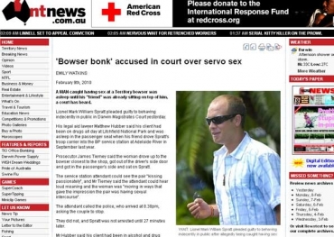 Lionel Mark William Spratt � acusado de ter feito sexo em local p�blico