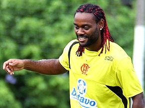 Vgner Love no treino desta sexta-feira