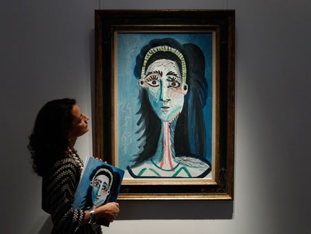 A obra Tte de femme, de Picasso.