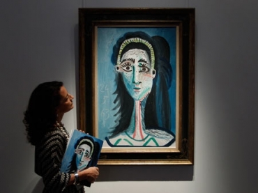 A obra T�te de femme, de Picasso.