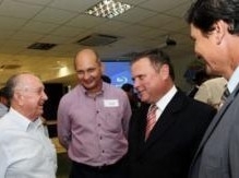 Prefeito de Arenpolis, Farid Tenrio com o governador de Mato Grosso, Blairo Maggi 