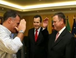 Prefeito de Diamantino, Juviano Lincoln e Governador de Mato Gorsso, Blairo Maggi 