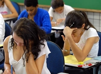 Estudantes faz prova do Enem, que foi aplicada nos dias 5 e 6 de dezembro do ano passado.