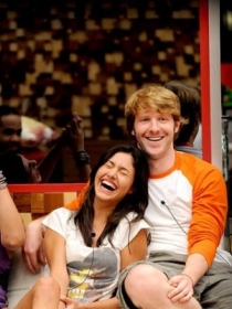 Tesslia e Michel durante o confinamento