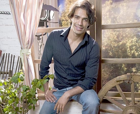 O modelo Caco Ricci, eliminado ontem de 