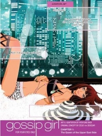 A personagem Blair Waldorf na capa de um dos volumes de 