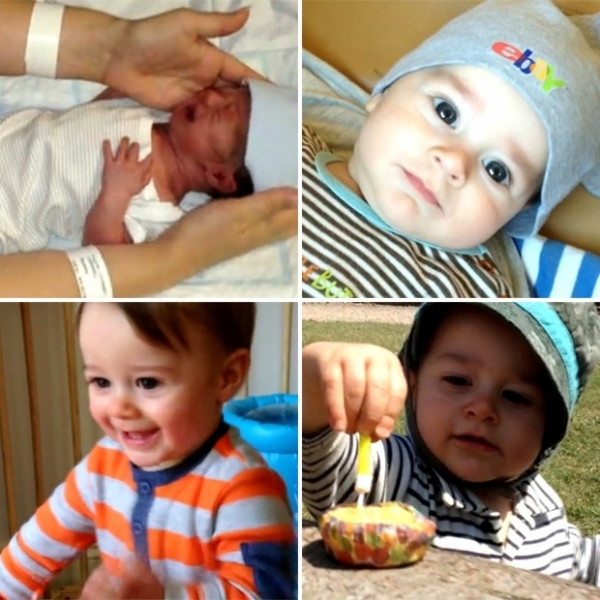 Sam Cornwell registrou 1 segundo da vida do pequeno Indigo do dia de nascimento at o aniversrio de 1 ano, e reuniu cli